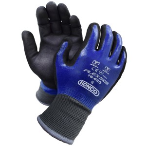 Flexsor Full Coat Sandy Nitrile Palm Coat Glove Medium 12x6